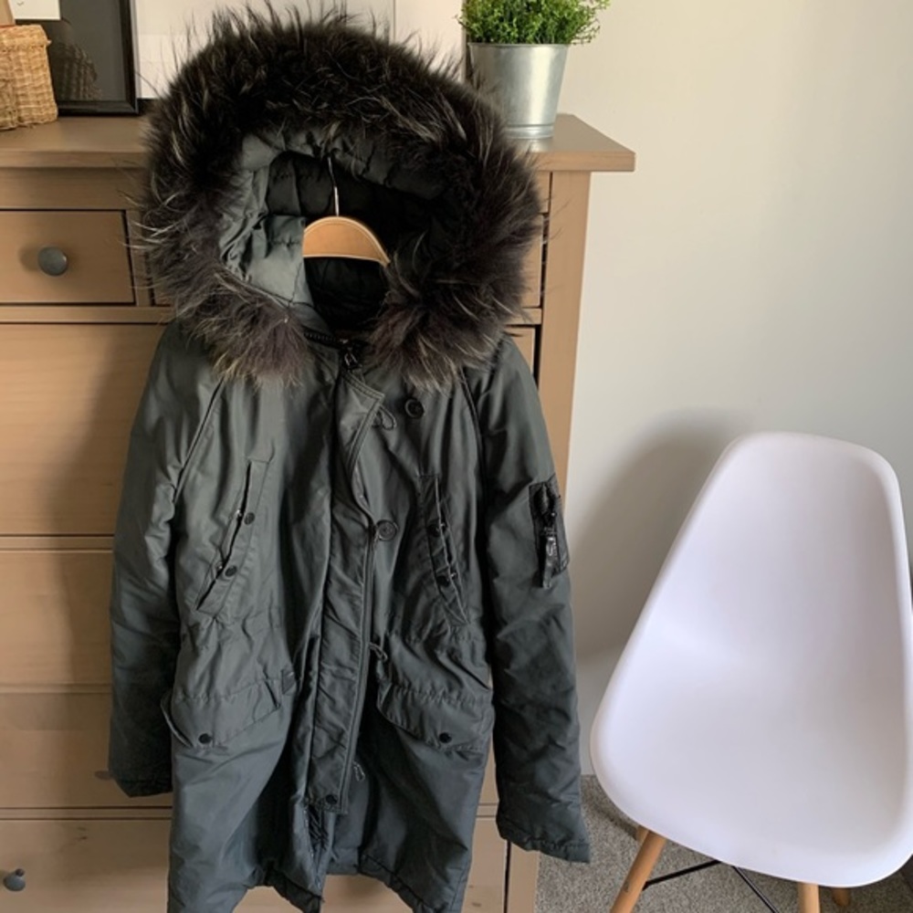 DUVETICA down park with fur hood